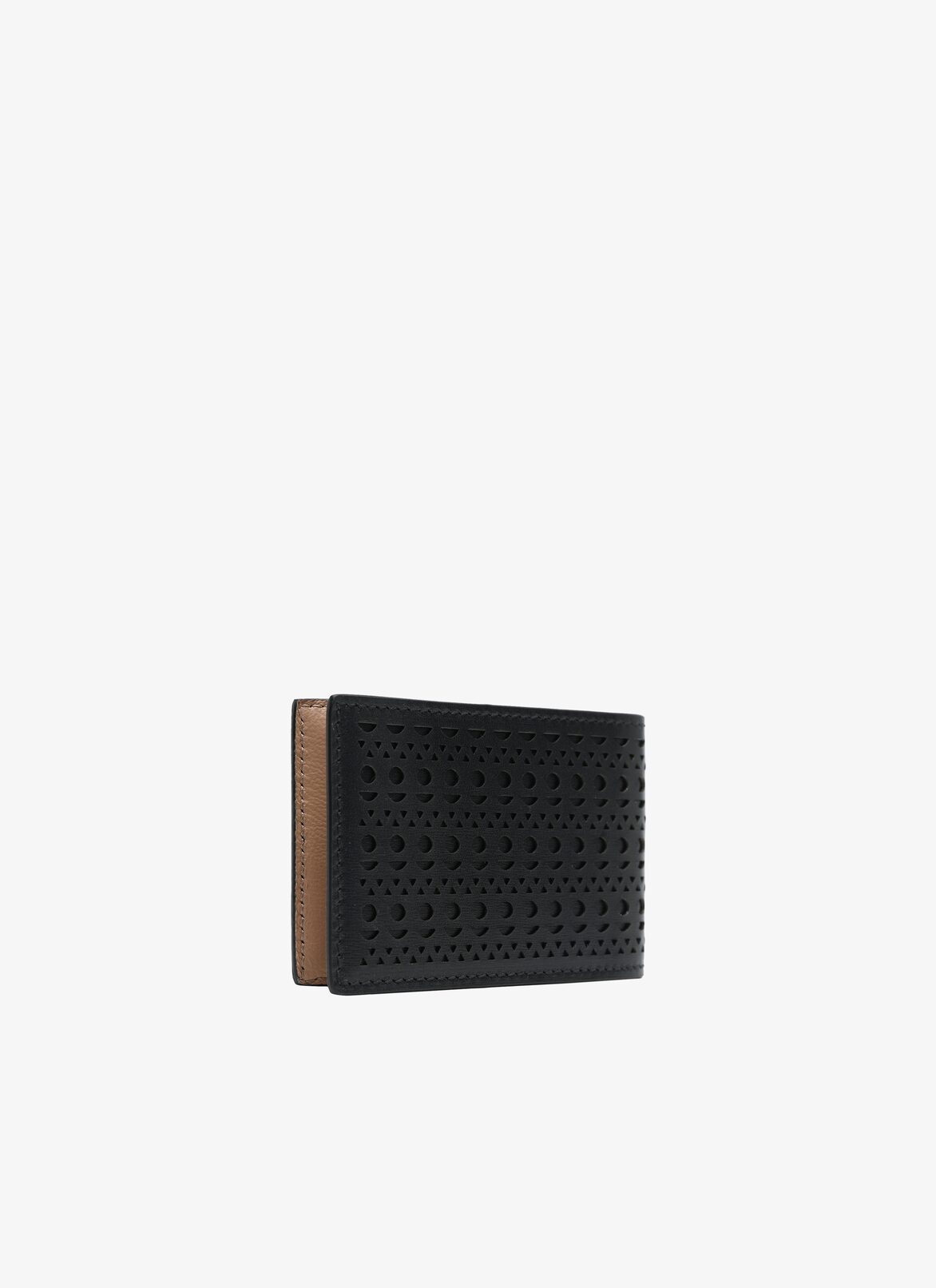 Porte-cartes en cuir ajouré
 ALAÏA PORTE-CARTES EN CUIR AJOURÉ
 NOIR